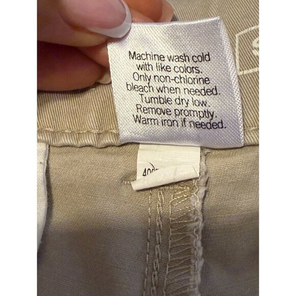 Sonoma Women's Mid Rise Straight Shorts Tan 4 Pockets Size 8 - Picture 5 of 15